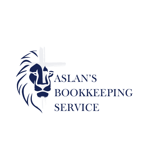 Aslan's Bookkeeping Service Custom Logo- Header Logo-Anchored Virtual Assisting
